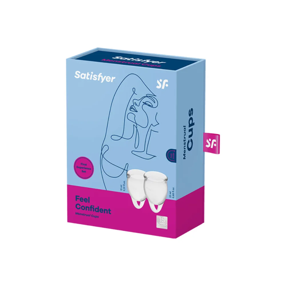 Feel Confident Transparente - Coletor Menstrual Satisfyer - Imagem 2
